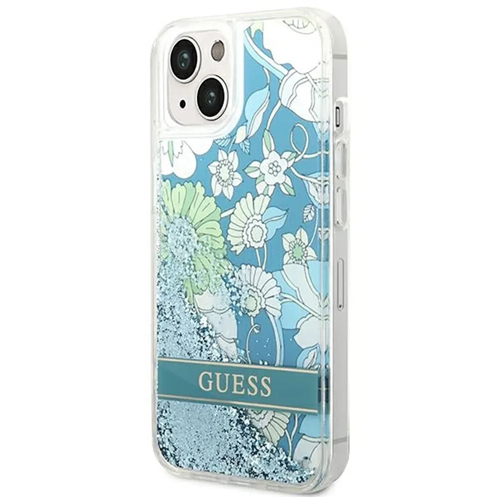 GUESS Guhcp14Slflsn iPhone 14.15.13 6.1 Zielony Flower Liquid phone case