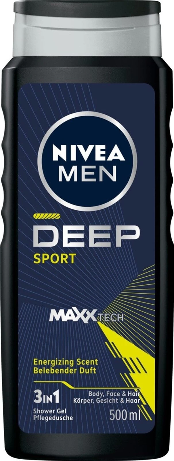 Nivea NIVEA MEN Żel pod prysznic 3w1 Deep Sport 500 ml