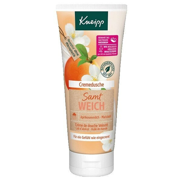 Kneipp As Soft As Velvet Body Wash Питательный гель для душа с ароматом абрикоса и натуральными маслами  200 мл