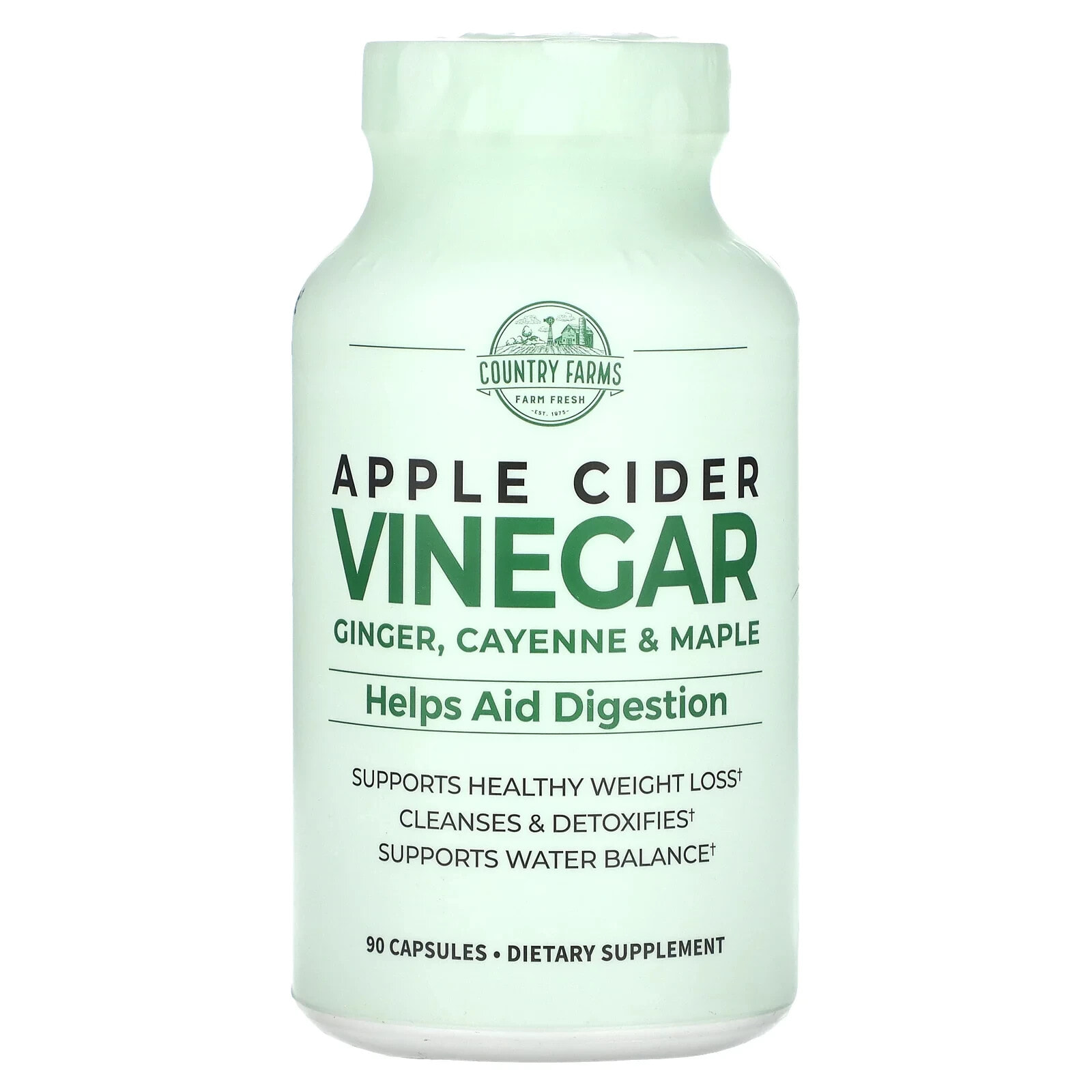 Apple Cider Vinegar, Ginger, Cayenne & Maple, 90 Capsules