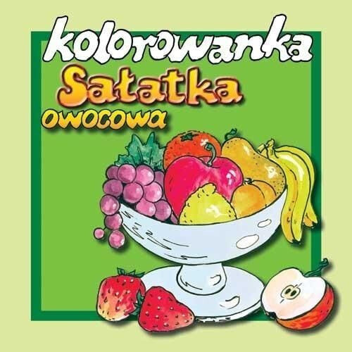 Раскраска для рисования Źródełko Kolorowanka - Sałatka owocowa