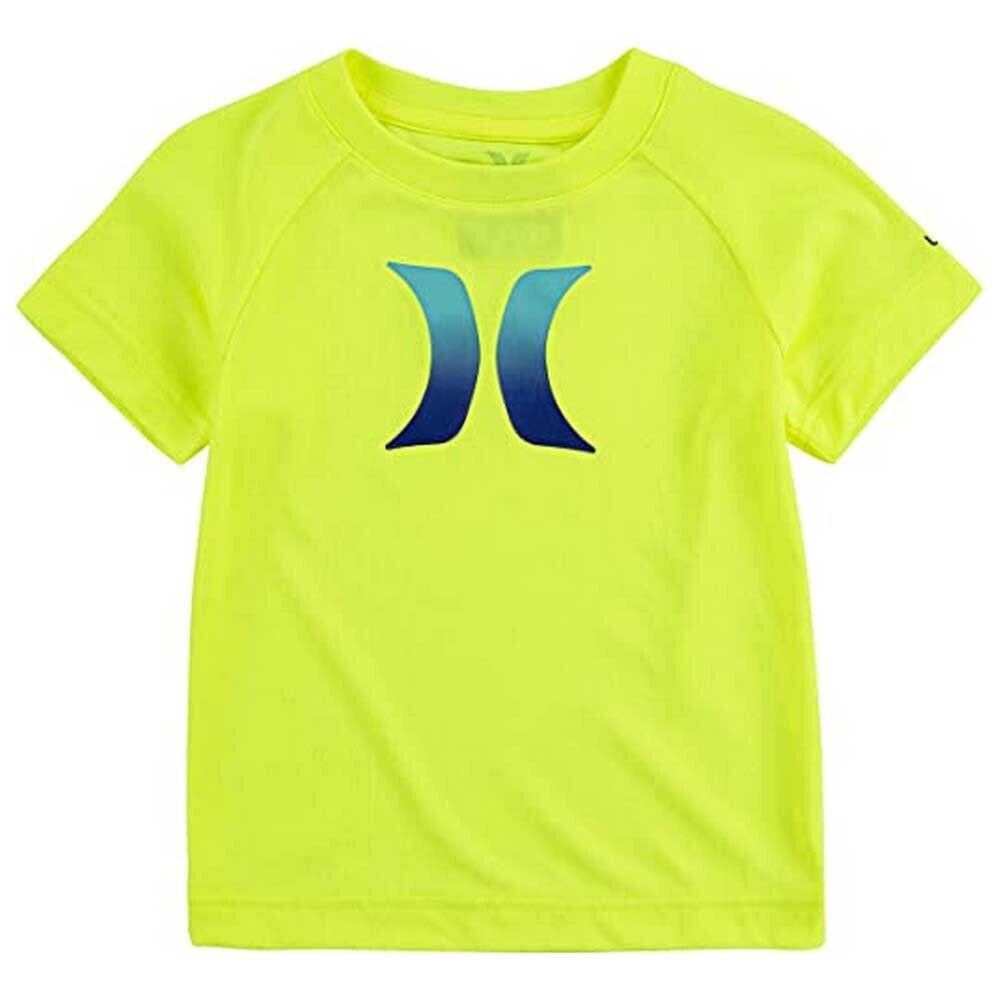 HURLEY Ombre Icon UPF 883591 Kids Short Sleeve Rashguard