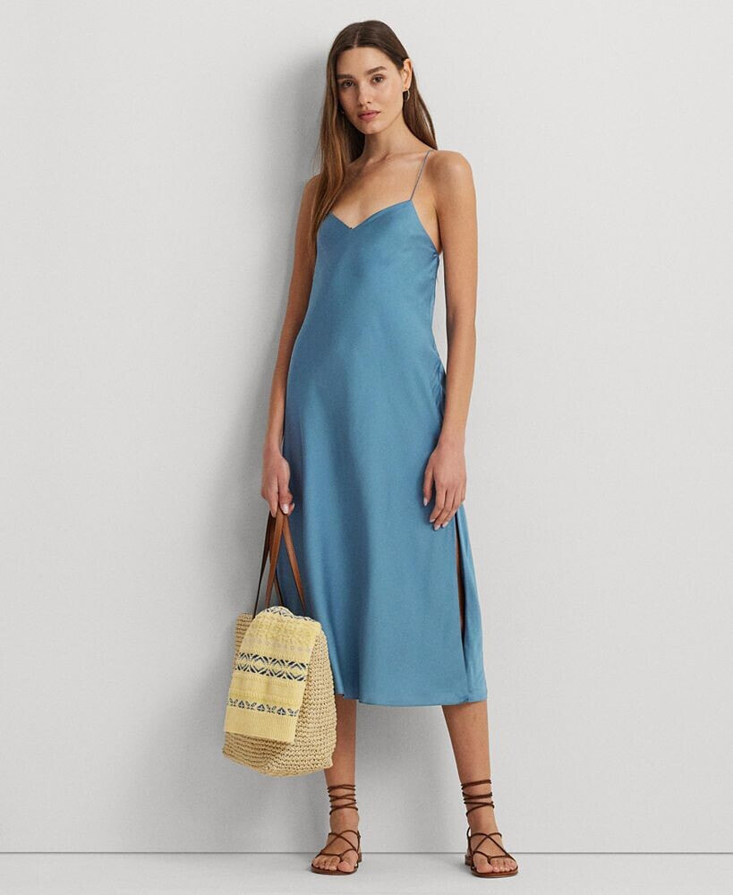 Lauren Ralph Lauren women's Satin Charmeuse Slip Dress