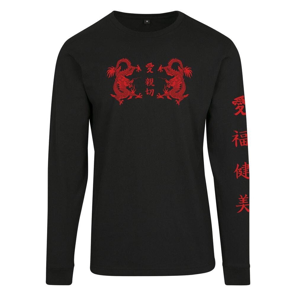 MISTER TEE Chinee Letter Longleeve long sleeve T-shirt