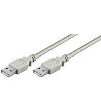 Goobay USB 2.0 AA 180 LC HiSpeed, 1.8m USB кабель 1,8 m USB A Серый 93375