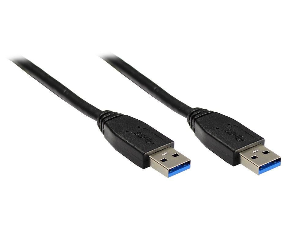 Alcasa USB 3.0 1.8m USB кабель 1,8 m 3.2 Gen 1 (3.1 Gen 1) USB A Черный 2712-S02