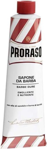 Proraso Proraso Red Shaving soap for hard stubble in a convenient 150 ml tube