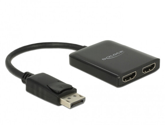 Delock 87720 - DisplayPort - 2x HDMI - 3840 x 2160 pixels - Black - Plastic - 60 Hz