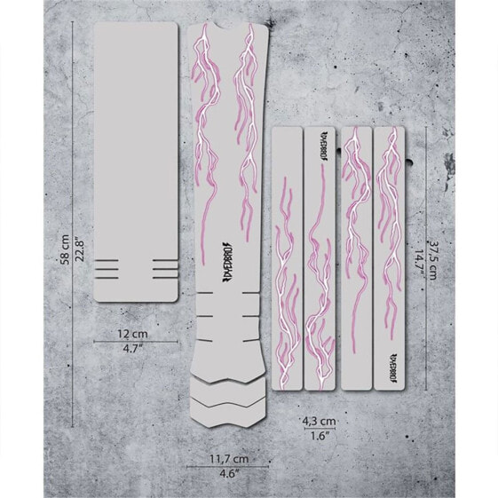 DYEDBRO Lightning E-Bike Frame Guard Stickers