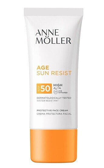 Krém na opalování proti tmavým skvrnám a stárnutí pleti SPF 50 Age Sun Resist (Protective Face Cream) 50 ml