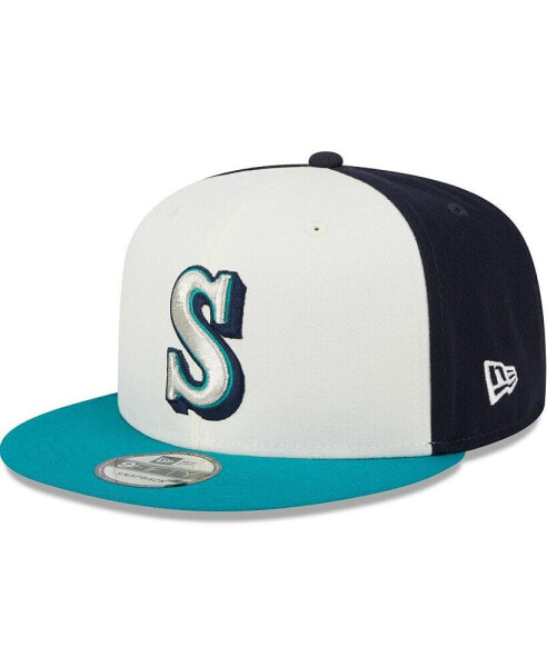 Men's Cream Seattle Mariners 2024 Batting Practice 9FIFTY Snapback Hat