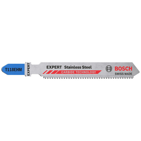 Bosch EXPERT Stainless Steel T 118 EHM Stichsägeblatt, 3 Stück