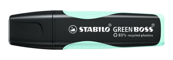 STABILO GREEN BOSS Pastel - Turquoise - Chisel tip - Black - Turquoise - Plastic - 2 mm - 5 mm