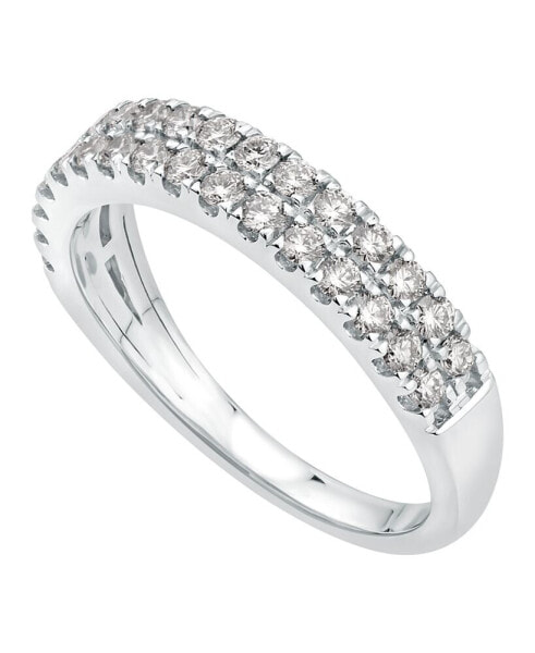 Certified Diamond Multi-Row Band (3/4 ct. t.w.) in 14k White Gold