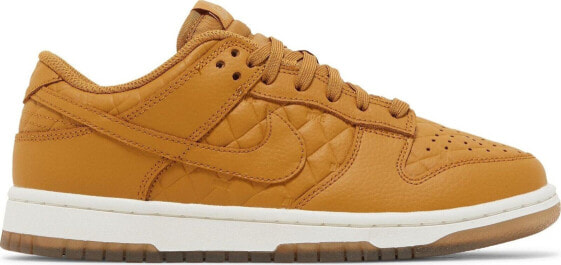 [DX3374-700] Womens Nike DUNK LOW 'Quilted Wheat'