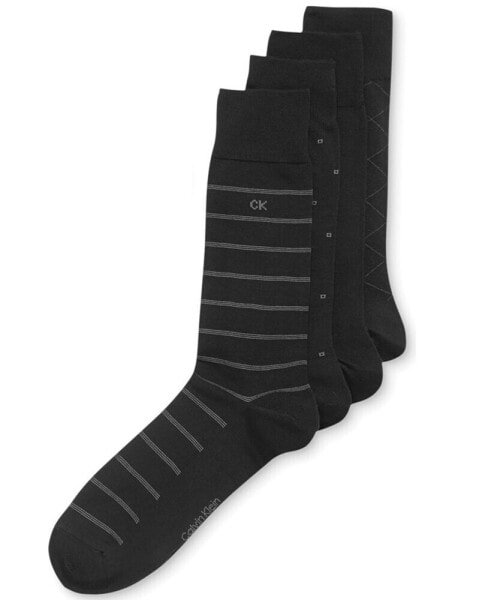 4-Pack Patterned Dress Socks