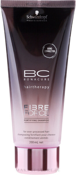 Stärkendes Shampoo für behandeltes Haar - Schwarzkopf Professional BC Fibre Force Fortifying Shampoo 200 ml