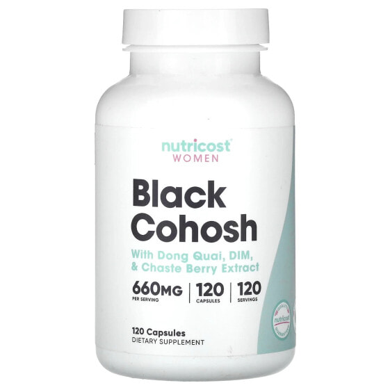 Витамины для женского здоровья Nutricost Черная кошачья лапка 660 мг, 120 капсул