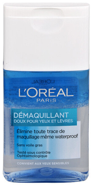 Очищающий лосьон для глаз и губ L'Oreal Paris Gentle для снятия макияжа 125 мл.