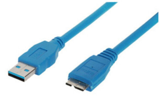 ShiverPeaks BS77195, 5 m, USB A, Micro-USB B, USB 3.2 Gen 1 (3.1 Gen 1), Blue