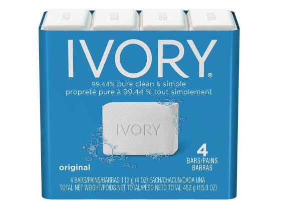 Ivory Original Bar Soap, 4 Count