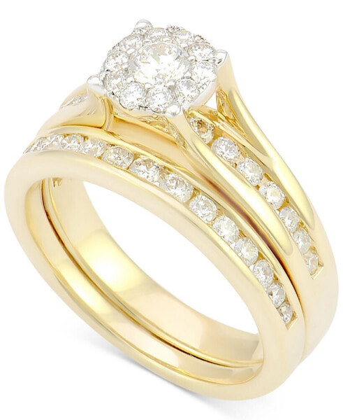 Diamond Bridal Channel Set (1 ct. t.w.) in 14k White, Yellow or Rose Gold