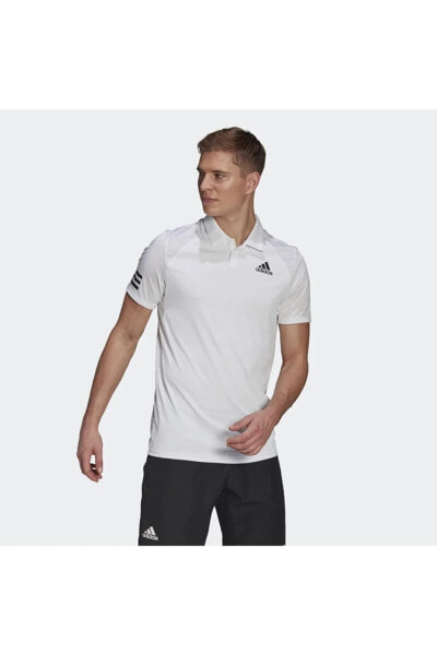 Футболка adidas Tennis Club 3-Stripes Polo Белая