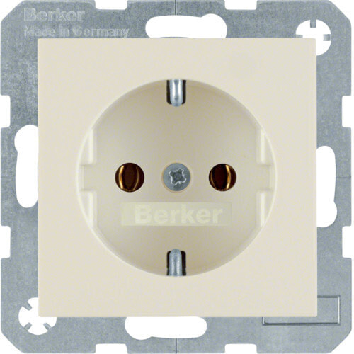 Berker Hager 47438982 - Type F - White - Plastic - Thermoplastic - 250 V - 16 A - 50 - 60