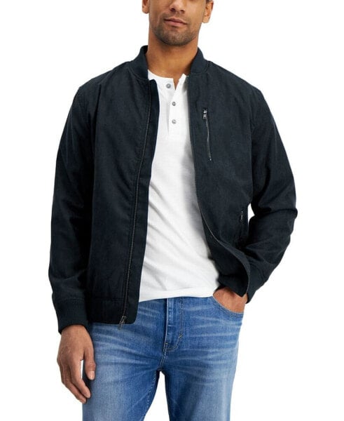 Men's Perforated Bomber Jacket, Created for Macy's