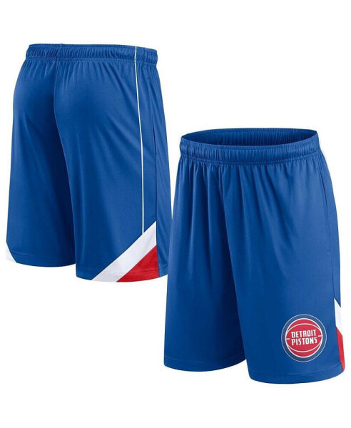 Men's Blue Detroit Pistons Slice Shorts