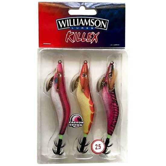 WILLIAMSON Killex Natural Prawn 2.5 Squid Jig 105 mm Kit