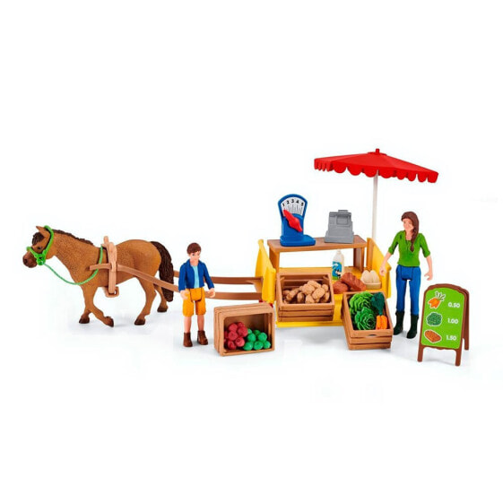 Фигурка Schleich Mobile Farm Stand - SCHLEICH Farm World 42528 (Фермерский Мобильный Киоск)