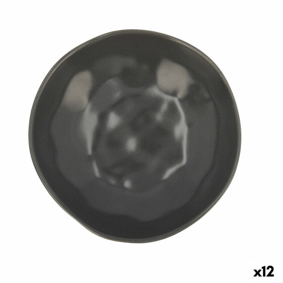 Тарелка глубокая Bidasoa Cosmos керамическая черная (22 см) (12 штук)