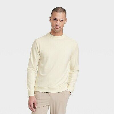 Men's Soft Gym Crewneck Sweatshirt - All in Motion Yellow XXL
