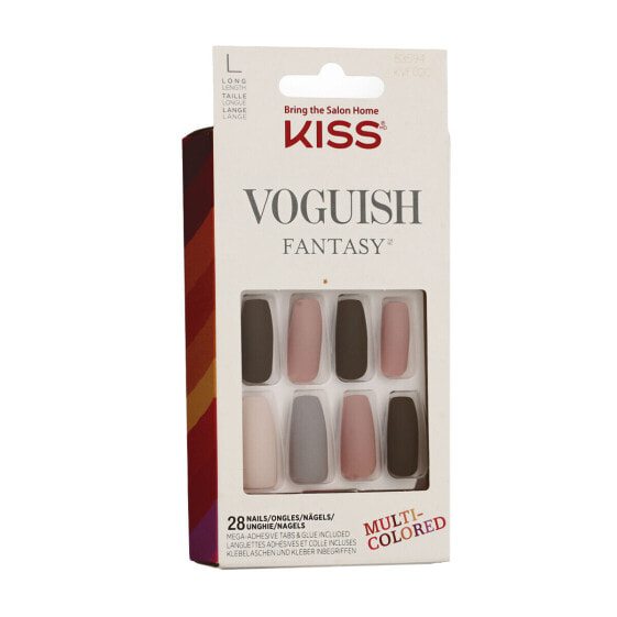 Искусственные ногти Kiss Voguish Fantasy Разноцветный (28 штук)