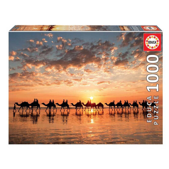 EDUCA BORRAS 1000 Pieces Golden Sunset On Cable Beach Australia Puzzle