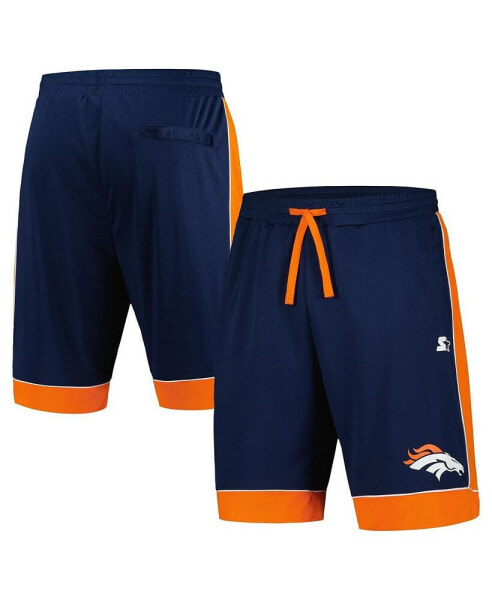 Men's Navy/Orange Denver Broncos Fan Favorite Fashion Shorts