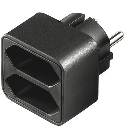 Wentronic NK 002 - Type C (Europlug) - Type C (Europlug) - Black - Male/Female