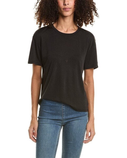 Saltwater Luxe Crewneck T-Shirt Women's Black Xs