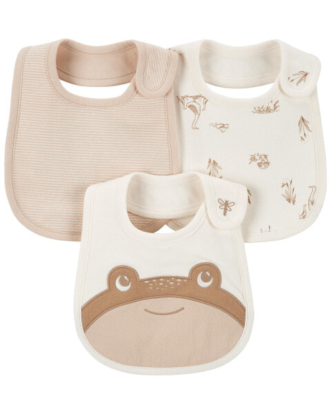 Baby 3-Pack Bibs Set One Size