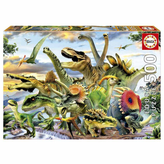 Пазл для детей с динозаврами EDUCA BORRAS 500 элементов