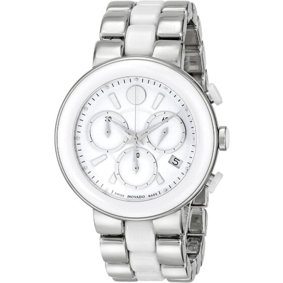 Часы Movado Chronograph White Ceramic Lady