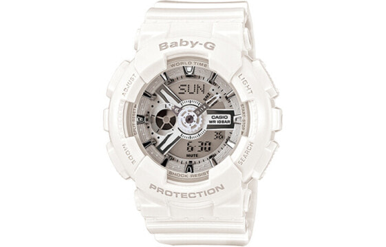 Часы и аксессуары CASIO BABY-G CLASSIC BA-110-7A3 белые