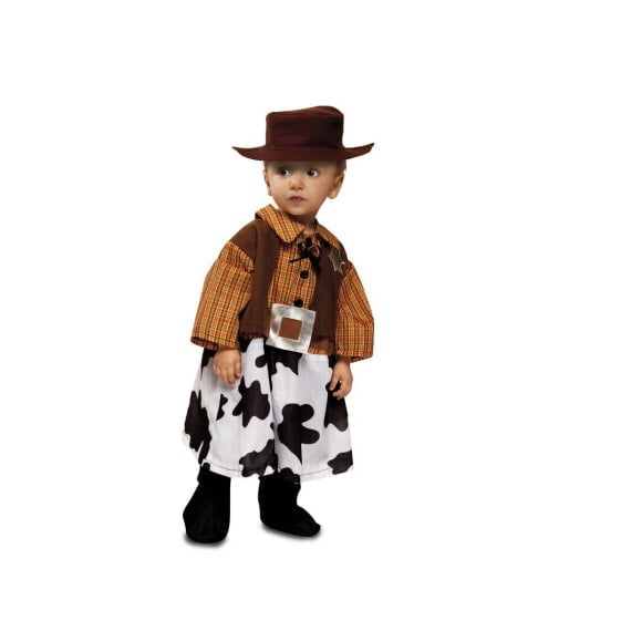 Costume for Babies My Other Me Cowboy 7-12 Months Black (3 Pieces)