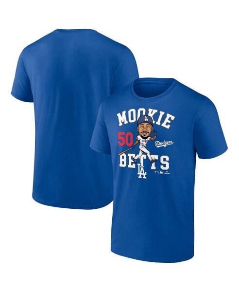 Men's Mookie Betts Royal Los Angeles Dodgers Hometown Caricature T-Shirt