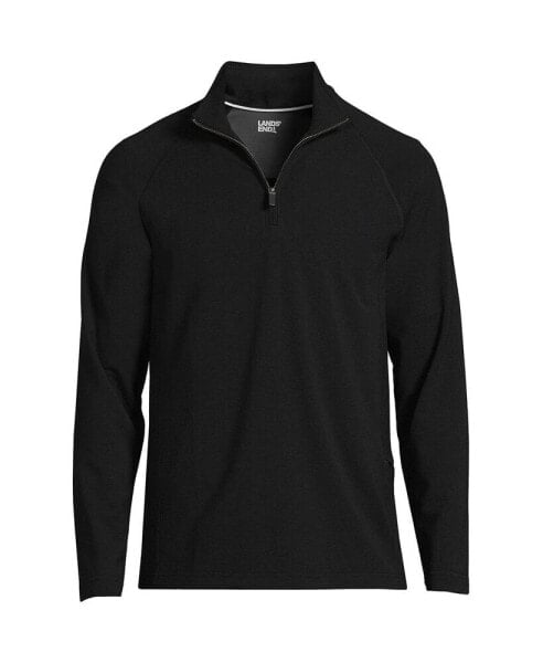 Men's Long Sleeve Raglan Social Active Quarter Zip