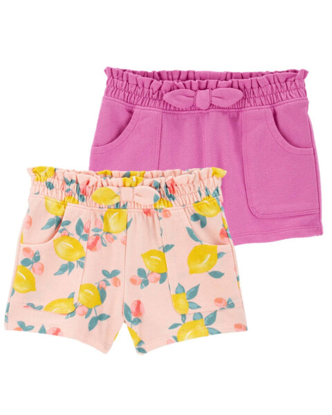 Baby 2-Pack French Terry Pull-On Shorts 12M