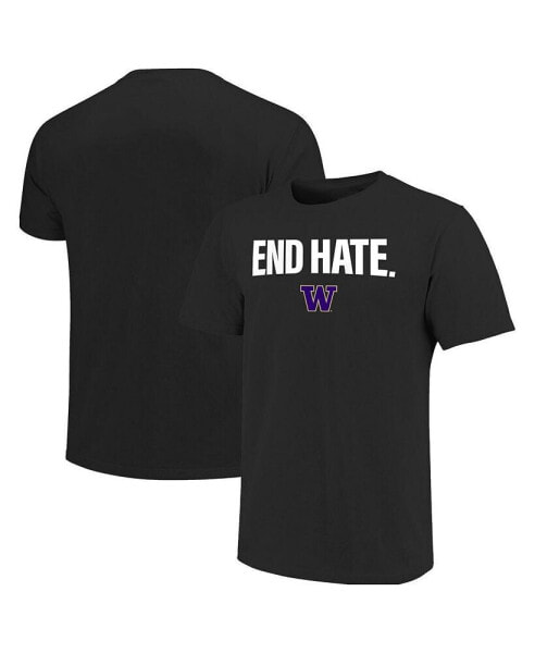 Men's Black Washington Huskies End Hate T-shirt