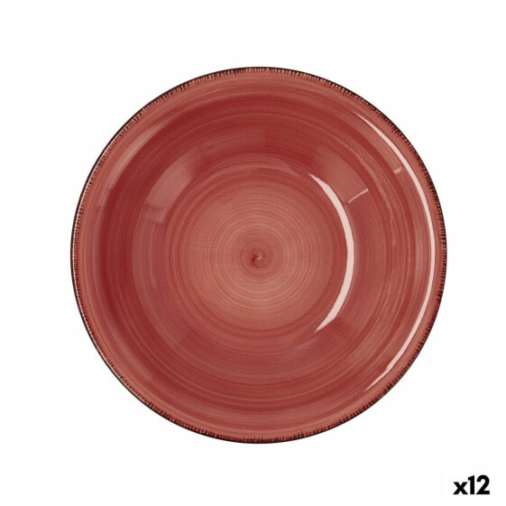 Тарелки глубокие Quid Vita Керамические Красные (ø 21,5 см) (12 штук)