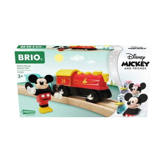 Игровой набор Brio Disney Mickey Mouse Аккумуляторный поезд с вагоном и фигуркой Mickey